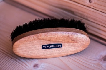 Saphir Natural Brush Овальная щетка для обуви 13,5 см, белая