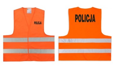 Kamizelka Odblaskowa POLICJA Nadruk Flex
