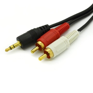 Kabel Mini Jack 3,5mm - 2x RCA Cinch STEREO 5M