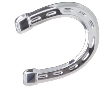 NAKLEJKA EMBLEMAT ALUMINIOWY PODKOWA NA SZCZĘŚCIE