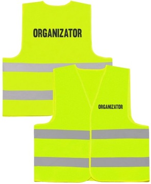 ORGANIZATOR DUŻA KAMIZELKA ŻÓŁTA ODBLASKOWA - 6XL