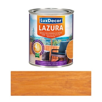 Luxdecor Lazura 4 lata ochrony 0,75l ZŁOTY DĄB