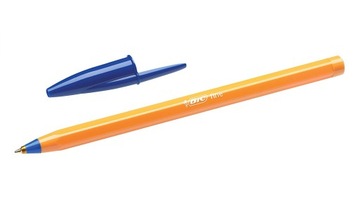 Традиционная быстросохнущая оранжевая шариковая ручка BIC Orange blue 20x