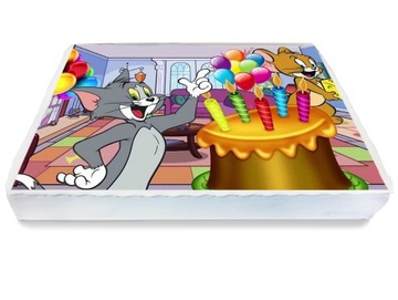 OPŁATEK NA TORT A4 TOM and JERRY Mysz i Kot Koty