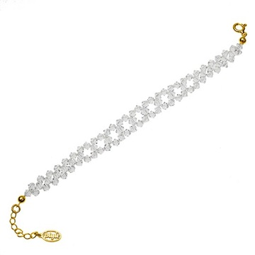 Bransoletka z Swarovski Elements pozłacana