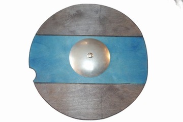Tarcza rycerska okrągła śr. 33cm - niebieska