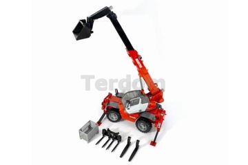 BRUDER 02129 Погрузчик Manitou с аксессуарами