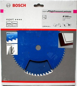 Пильное полотно Bosch 160 48 для резки плит HPL TRESPA