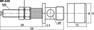 Monacor BP-420 Разъем для динамика