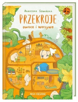 Przekroje owoce i warzywa Agnieszka Sowińska