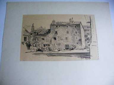 RYSUNEK DUBROWNIK CHORWACJA 1965 R