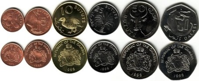 GAMBIA zestaw 6 monet