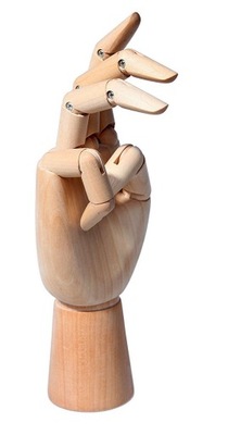 Leniar Model dłoni drewniany 20 cm lewa