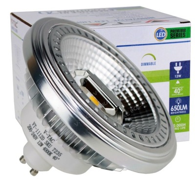 Żarówka lampa LED AR111 ES111 GU10 HALOGEN 230V
