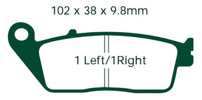 HAM.KLOCKI/MOTOCYKL/ YAMAHA SABOTS DE FREIN DE FREIN EBC SFA 196 (2 SZT.) - milautoparts-fr.ukrlive.com