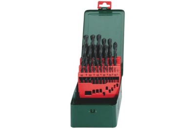 Metabo 25 dielna sada vrtákov na kov, HSS-R