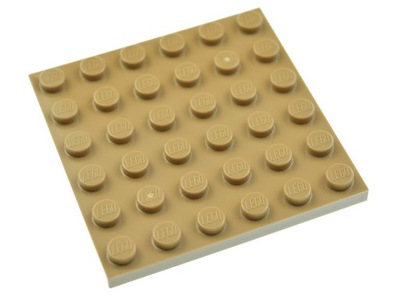 LEGO Płytka zwykła 6x6 3958 dark tan