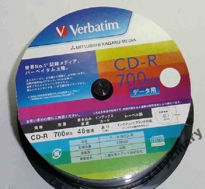 Verbatim CD-R Printable Sonic-AZO Japan 1szt koperta CD