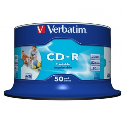 Verbatim CD-R do nadruku PRINTABLE 50 sztuk