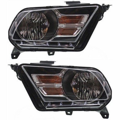 FORD MUSTANG 2010-2012 LAMP LAMP LEFT + RIGHT SET BLACK FROM CHROME - milautoparts-fr.ukrlive.com