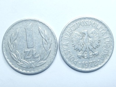 Moneta 1 zł złoty 1972 r ładna