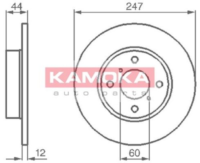 DISQUE HAM AVANT 247X12 P - milautoparts-fr.ukrlive.com