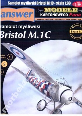 MKF 3-4/2006 Samolot myśliwski BRISTOL M.1C 1:33