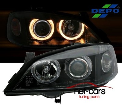 LAMPS GRILLES OPEL ASTRA G ANGEL EYES XENON B - milautoparts-fr.ukrlive.com