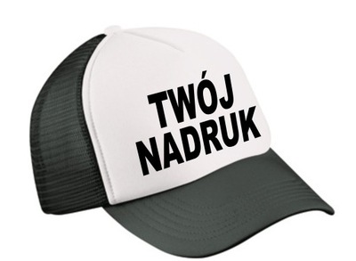 CZAPKA TRUCKER TIRÓWKA Z DASZKIEM NADRUK SIATKA