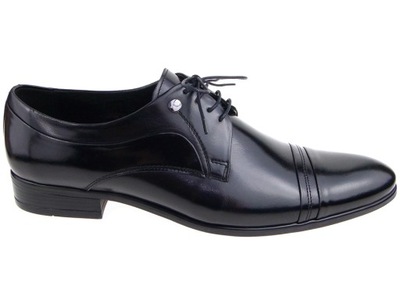 Conhpol buty wizytowe C-2485 czarne, skóra 43