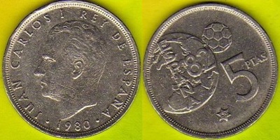 Hiszpania 5 Pesetas 1980 r.(80)