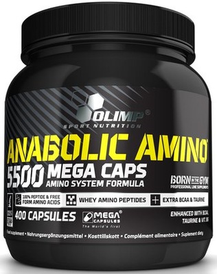 OLIMP ANABOLIC AMINO 5500 400 kaps MEGA AMINOKWASY