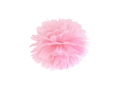 Pompon bibułowy 35 cm jasnoróżowy