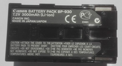 AKUMULATOR CANON BP-930 DO KAMER ORYGINALNY CANON