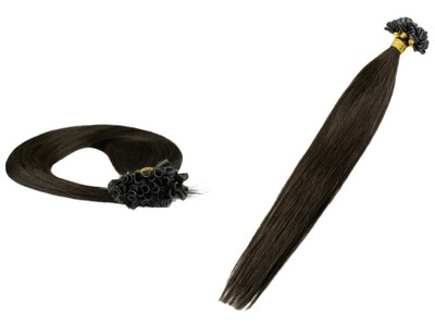 WŁOSY NATURALNE EUROPEJSKIE 50CM 0,8g KERATYNA