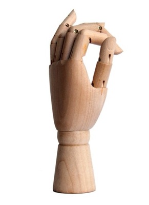 Model Dłoni Drewniany 30 cm Lewa Leniar