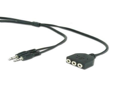 Adapter Słuchawki i Głośniki z jednego wyjścia dźw