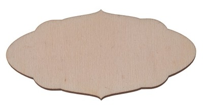 Tabliczka drewniana do zdobienia 8,5x4,5 DECOUPAGE