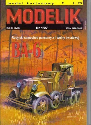 Modelik nr 1/07 BA-6