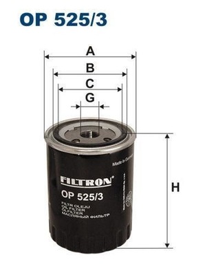 FILTRON FILTER OILS OP525/3 FORD,SEAT,VW 1.9TD/TDI - milautoparts-fr.ukrlive.com