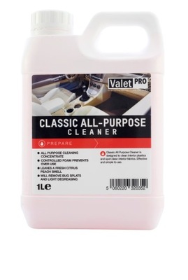 ValetPRO Classic All Purpose Cleaner 1l do Czyszczenia Kokpitu