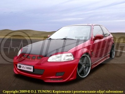 HONDA CIVIC VI * ZDERZAK PRZEDNI * DJ-TUNING