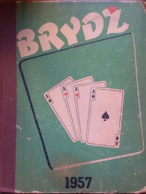 BRYDŻ MIESIĘCZNIK 1957 ROK gry karciane