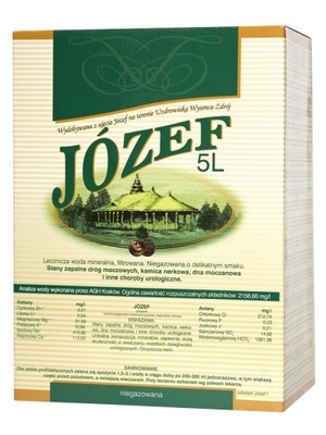Woda lecznicza Uzdrowisko Wysowa Józef 5l