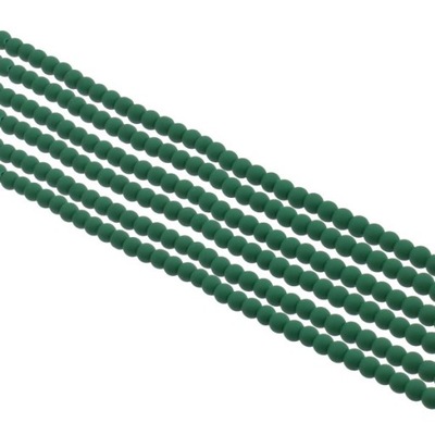 Koraliki Perełki Gumowane Zielone 6mm 40szt