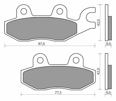 PADS SUZUKI AN 125 250 400 DEALIM SQ 125 CCM AJS - milautoparts-fr.ukrlive.com