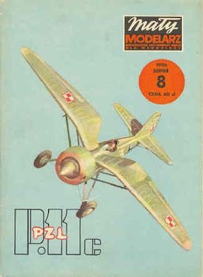 MM 8/1986 Samolot myśliwski PZL P.11c