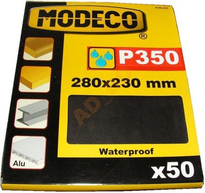 Papier ścierny wodny - P350 wodoodporny x 50 sztuk