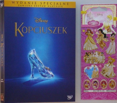 Kopciuszek - Disney 2015 + zestaw naklejek [DVD]