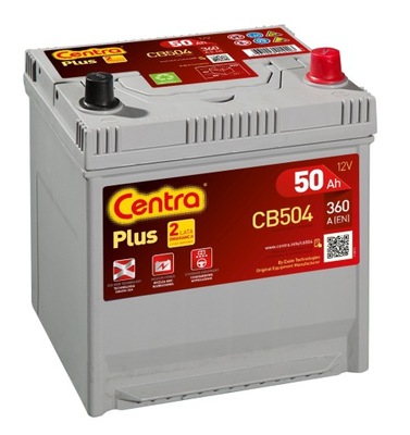 BATTERY CENTRA PLUS CB504 50AH 360A P+ - milautoparts-fr.ukrlive.com